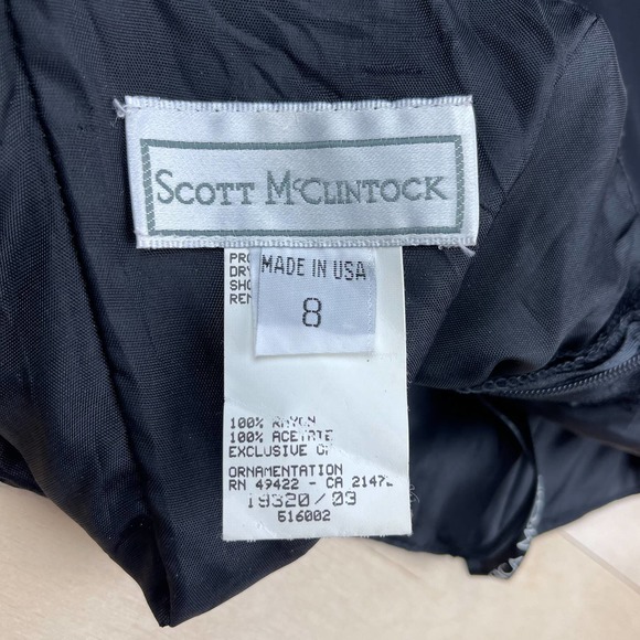 Vintage 1990s Black Halter Mini Skater Dress - Picture 6 of 8